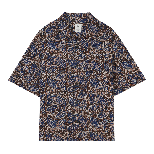 Paisley принт полурубашка Brown Print (PIBAD5030)