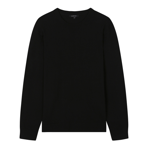 [Washable] Solid круглый вязаный свитер (FIUCA8501)