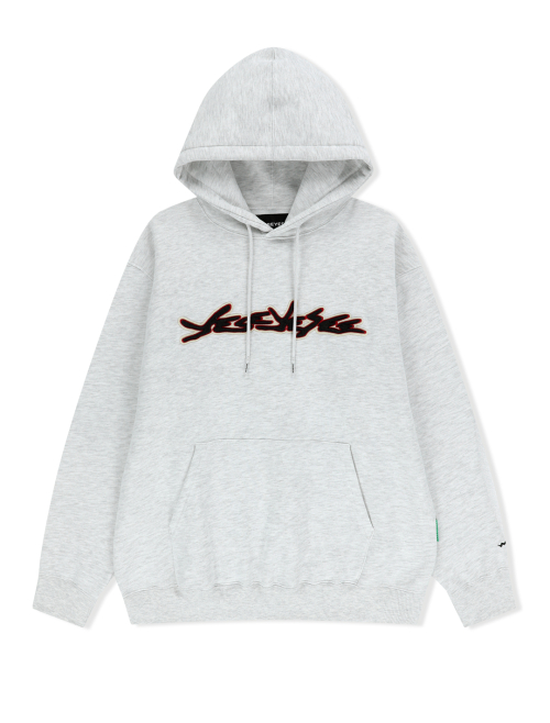 Y.e.s Sign Logo худи светлый серый