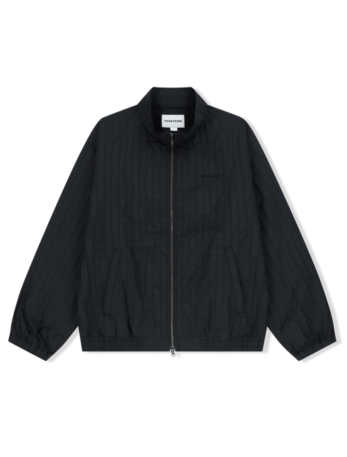 Windowpane Zip Blouson чёрный