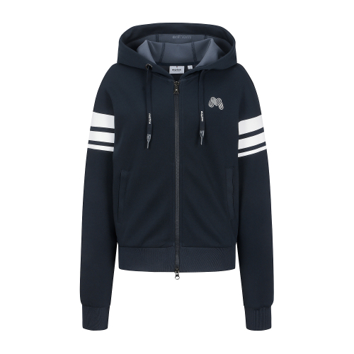 Jersey hood Cardigan_Navy