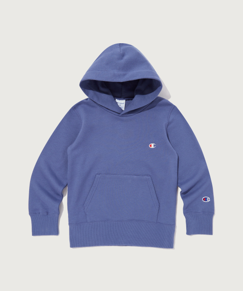 챔피온 키즈 키즈 C로고 프렌치테리 후드 티셔츠 Normal Blue