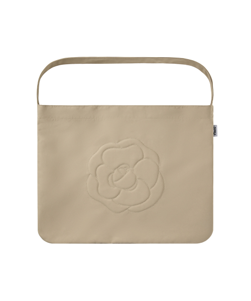 ROSE STITCH ECO BAG-BEIGE