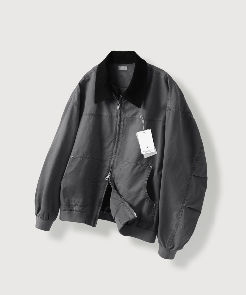 Bio Cotton блузон рабочий жакет_Charcoal