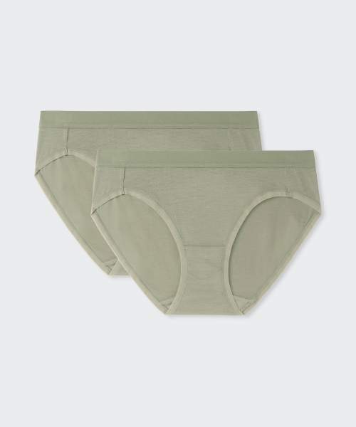 Womens MODAL PANTIES 2PACK [SAGE]