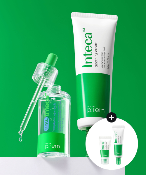 메이크프렘() [SET] 히알 인테카 속수분 앰플 40ml+인테카 수딩 크림 80ml 상품 이미지