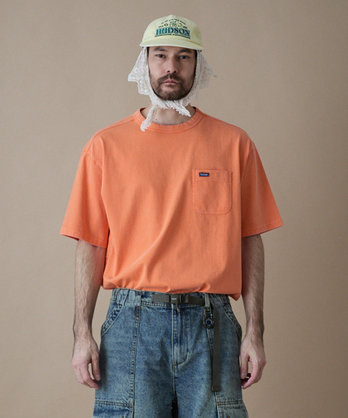 Футболка Aqua Washed Pocket Orange_FR2KT19U