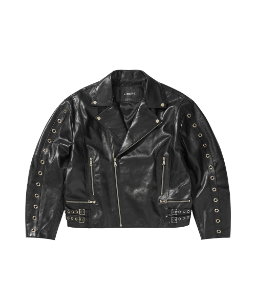 Wide LEATHER RIDER куртка