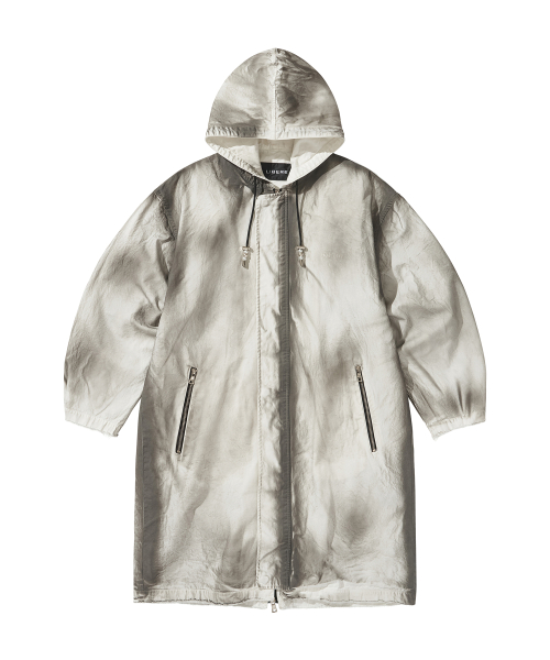 Hooded ZIPPER COAT / белый