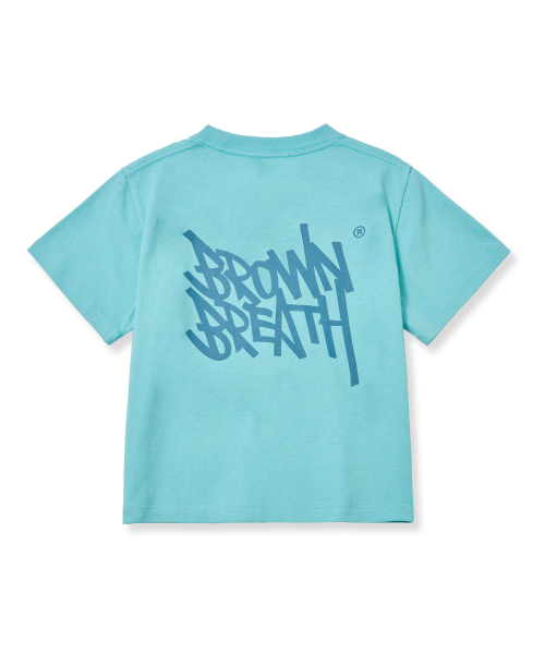 ★BROWNBREATH★ W TAG CROP TEE MINT 브라운브레스(BROWNBREATH) W TAG CROP TEE - MINT - 사이즈