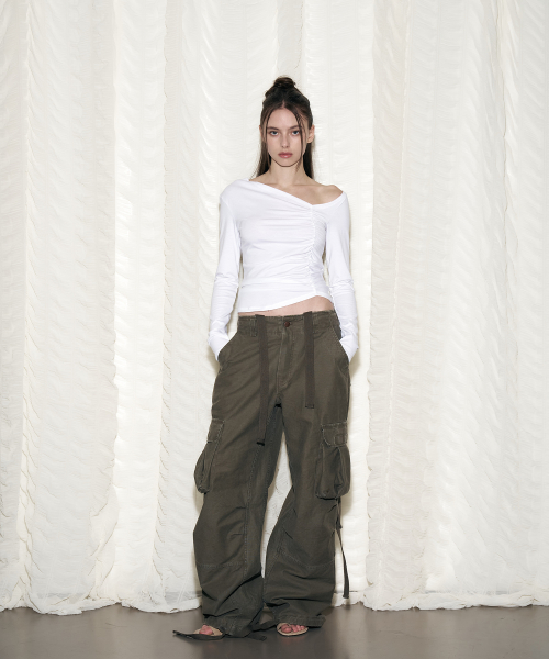 Tex Wide Work Pants (Washed Khaki)