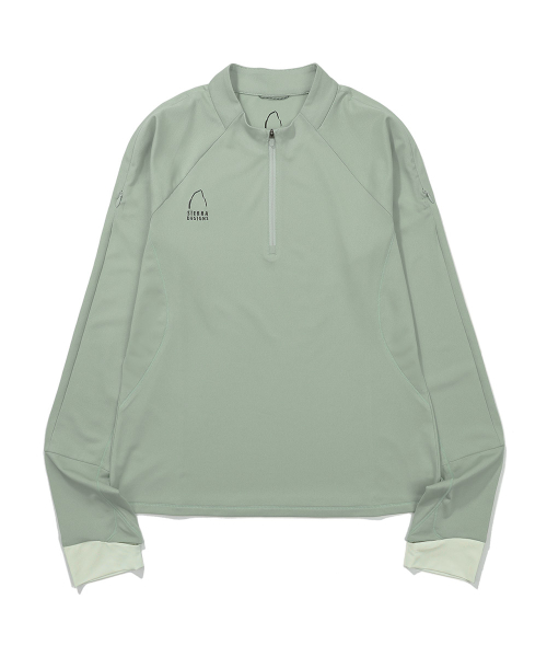 W) GABBRO полузамок лонгслив Mint Green