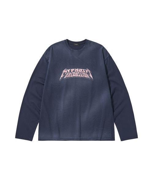 WASHED LONG SLEEVE TEE / FUTURE DUSK