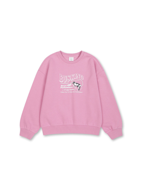 폴햄키즈(POLHAM KIDS) 여아) 코숏 소프트테리 그래픽 맨투맨_PKF1TR2210PK - 사이즈 & 후기 | 무신사