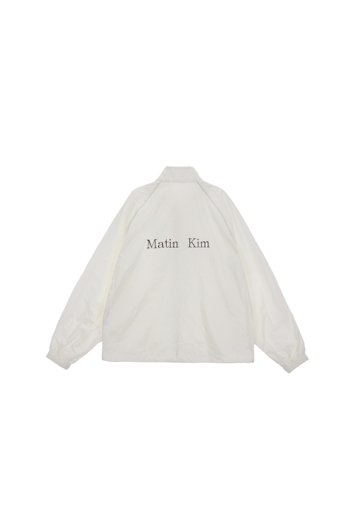 MUSINSA公式 | MATIN KIM MATIN KIM LOGO COATING JUMPER IN IVORY