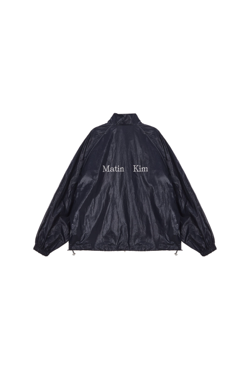 MUSINSA公式 | MATIN KIM MATIN KIM LOGO COATING JUMPER IN BLACK