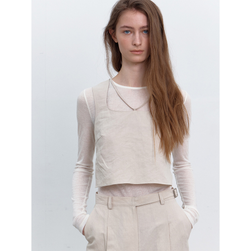 ANOUK VEST LIGHT BEGIE