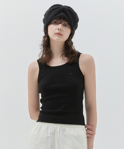 Облегающая майка KIRSH plain black
