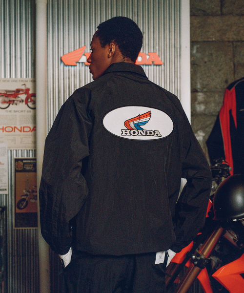 [Archive line] Wing Logo Coach Jacket_Black