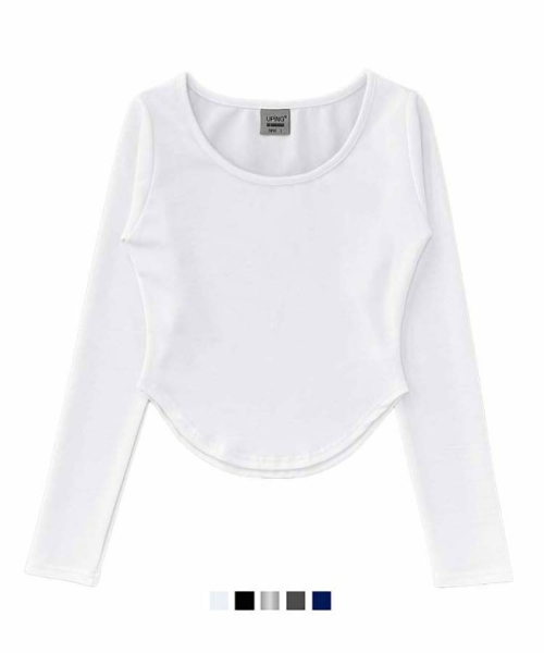 Тонкий лонгслив с глубоким вырезом Super Soft Tencel