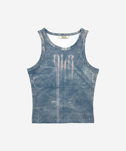 Blr printed синий sleeveless