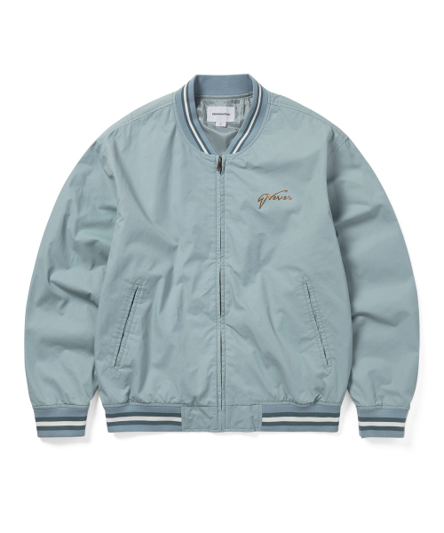 Faded stadium jacket синий