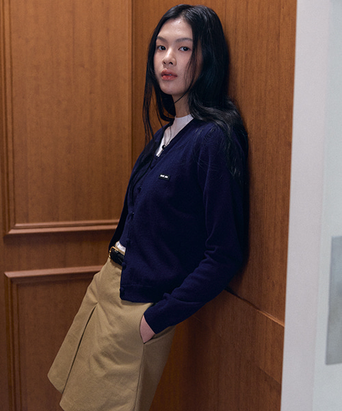 Ege knit cardigan sleeveless set_navy