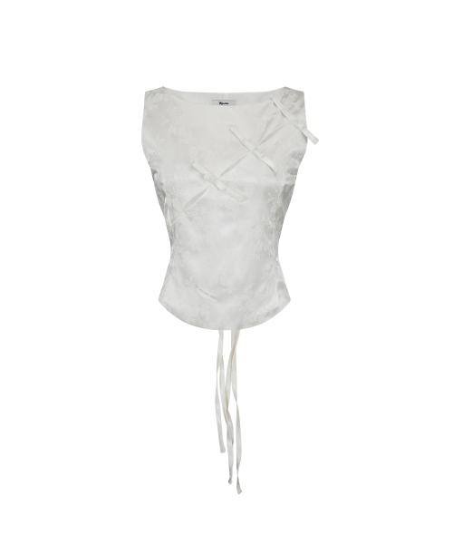 카시코(KASHIKO) Ribbon Paneled Sleeveless Black - 사이즈 & 후기
