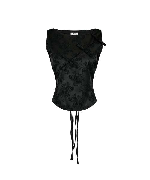 トップス KASHIKO ribbon paneled sleeveless 카시코(KASHIKO) Ribbon Paneled Sleeveless Black - 사이즈 & 후기