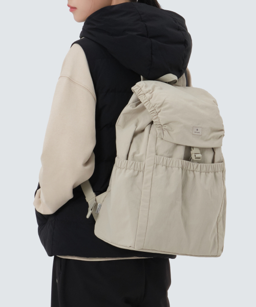 SNOWPEAK APPAREL キャンプ バックパック 17L (S25ZUCBP10) ライトベージュ