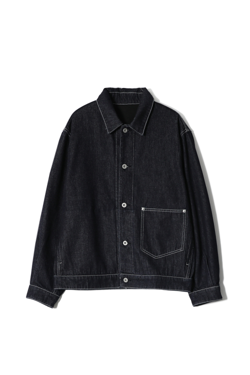 Liverty trucker denim jacket dark тёмно-синий