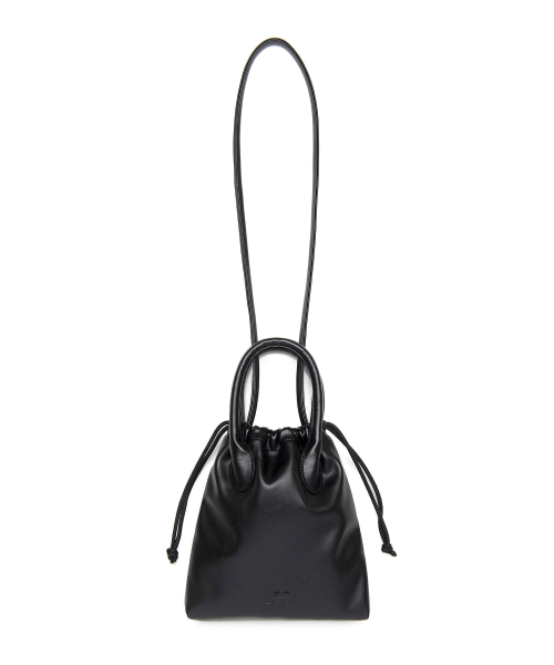 Synthetic кожа mini pouch bag чёрный