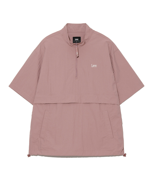 Нейлоновый анорак с коротким рукавом Light Pink