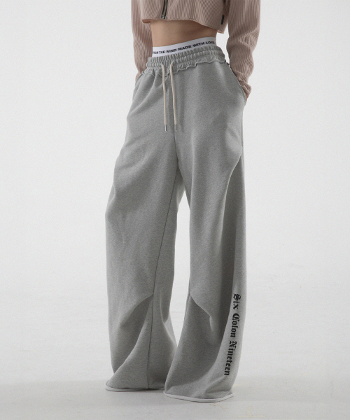 Six colon nineteen geometry pants - melange
