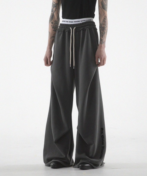 Six colon nineteen geometry pants - pigment чёрный