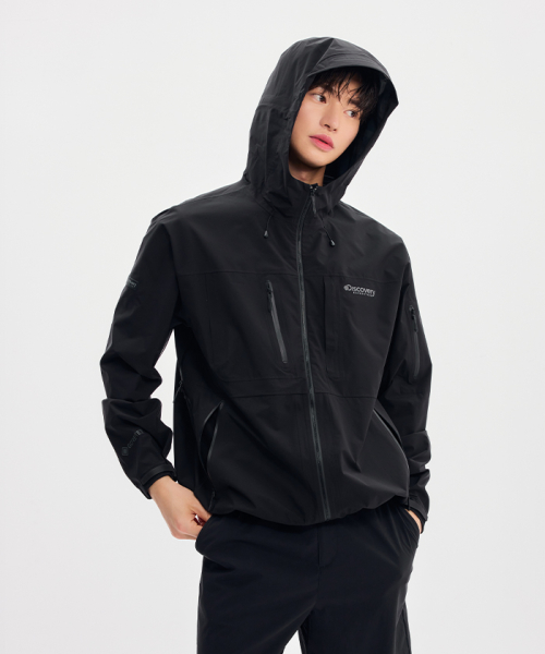 Мужская водонепроницаемая куртка Gore-Tex Paclite 2.5L (BLACK)