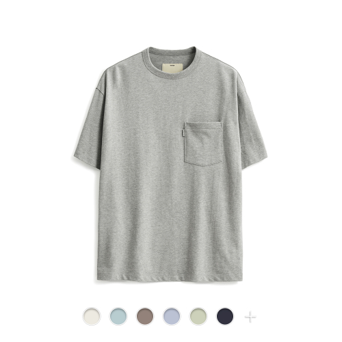 Short sleeve comfort pocket t-shirt (supima/slub) - 11 color