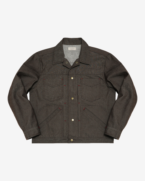 560 type-2 denim trucker jacket (коричневый)