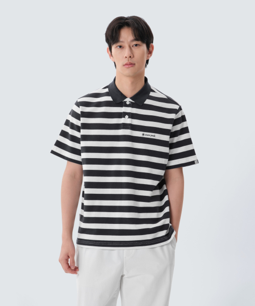 Cotton Stripe поло (S25MMFPS49) Navy