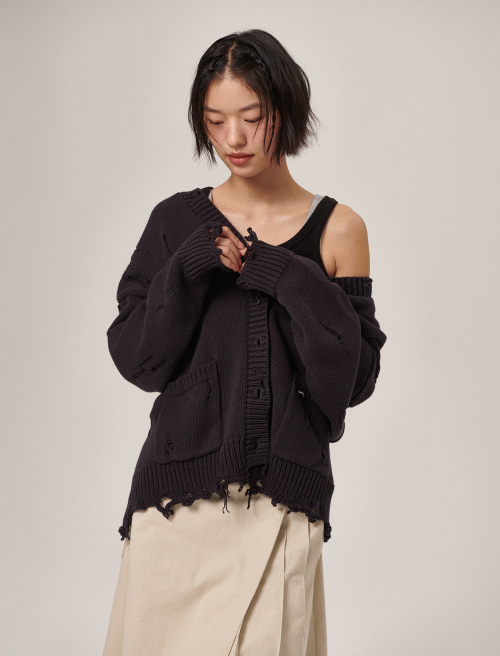 Xaos vintage хлопок cardigan dark тёмно-синий