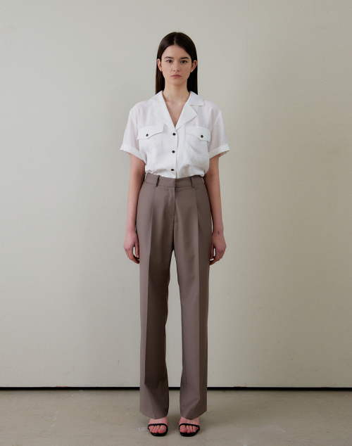 STRAIGHT FIT SLACKS Cocoa — прямые слаксы Cocoa