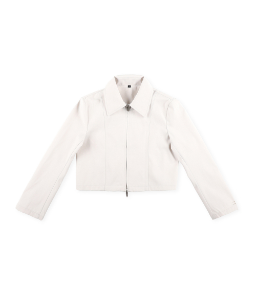 <<<protect0>>> minimal line zip-up jacket (кремовый)