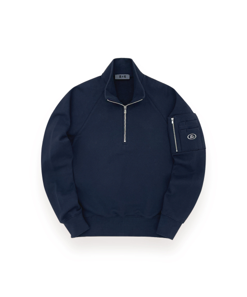 R-0013 combat half zip-up(тёмно-синий)