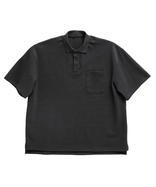 Футболка поло с карманом для ручки (Dark Gray)
