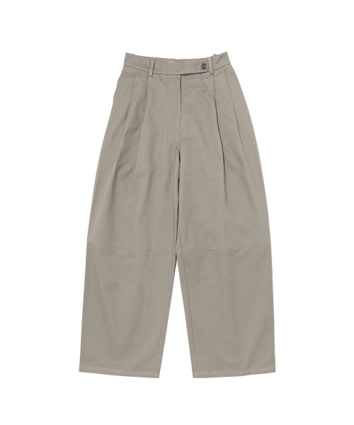 Свободные брюки из хлопкового твила (Khaki)