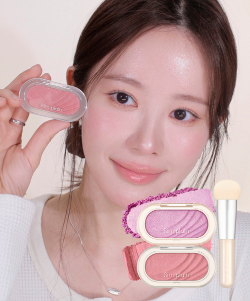 심플레인() [2pack] 글림 온 치크 [증정] 퍼프스틱 상품 이미지