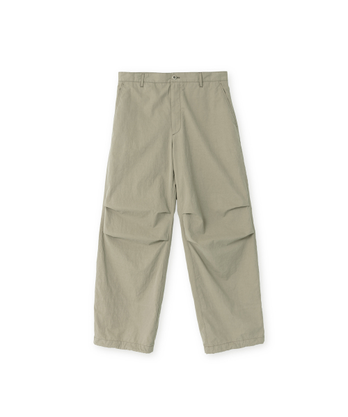 Washed Parachute Pants, Dark Beige