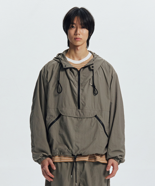 MONDRIAN LIGHT ANORAK PARKA _ MUD