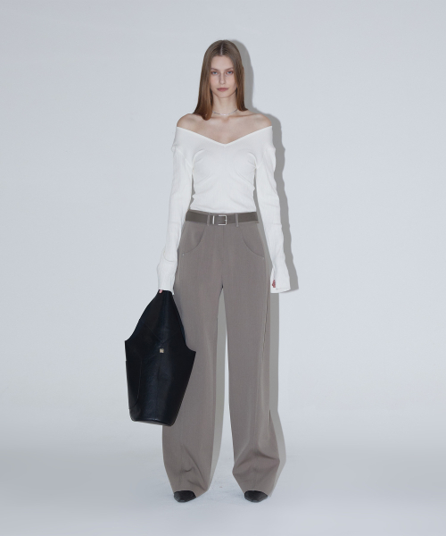 Брюки Ava Curved-GRAY