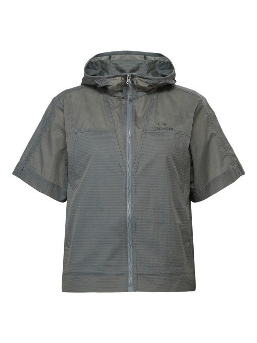 Женская ветровка с коротким рукавом WIND DRY_Greyish Khaki